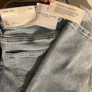 High-Waisted Mom Jeans, Size 2, NWT!